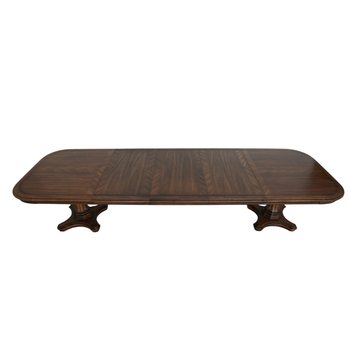 Vintage Century Furniture Double Pedestal Extension Dining Table
