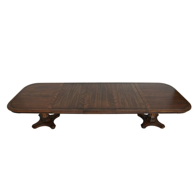 Vintage Century Furniture Double Pedestal Extension Dining Table