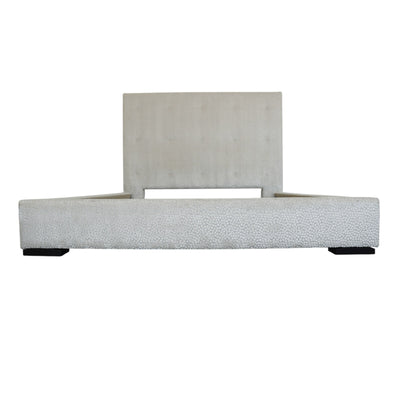 Textured Velvet Upholstered King Bed