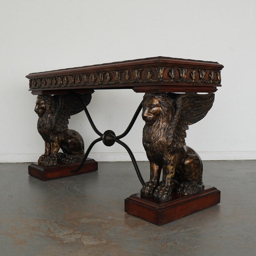 Vintage Neoclassical Style Console Table