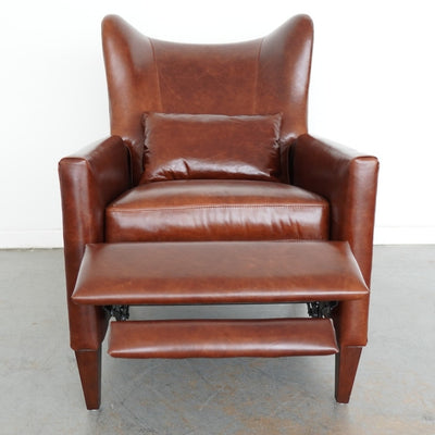 Pottery Barn Champlain Square Arm Leather Recliner