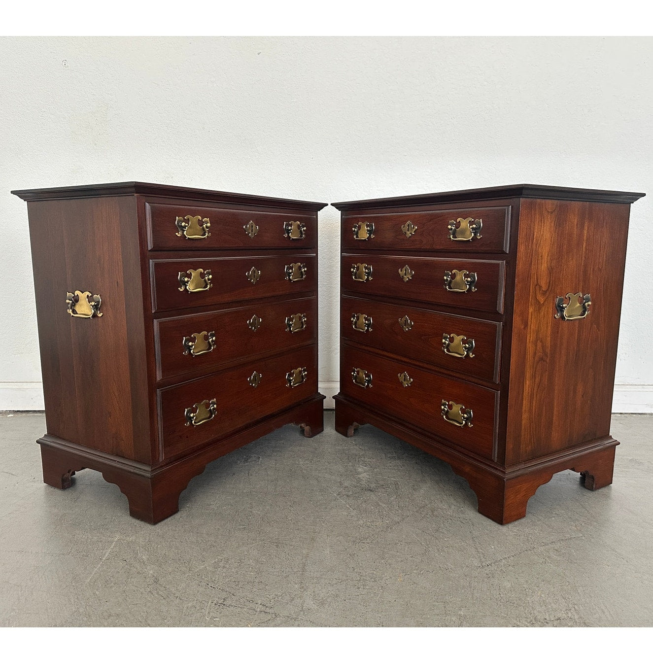 Vintage Pennsylvania House Cherry Bachelor Chests (Set of 2)