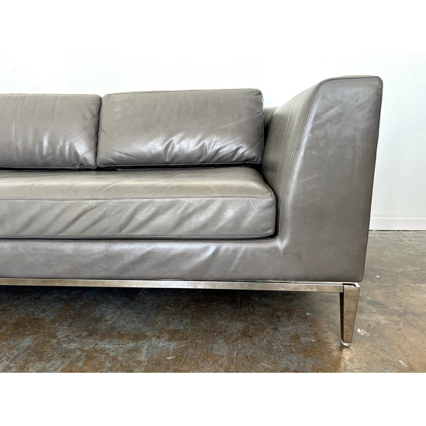 Restoration Hardware Italia Leather Sectional