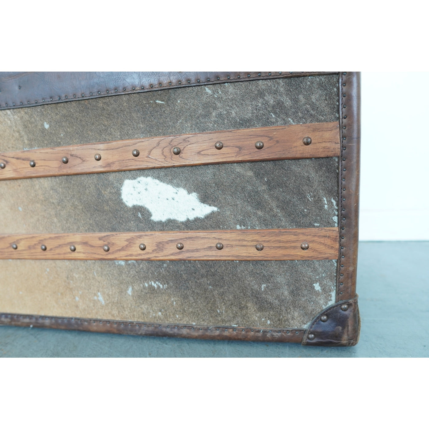 Timothy Oulton Cowhide Harrow Trunk
