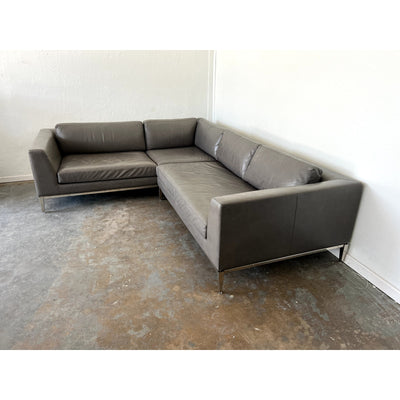 Restoration Hardware Italia Leather Sectional