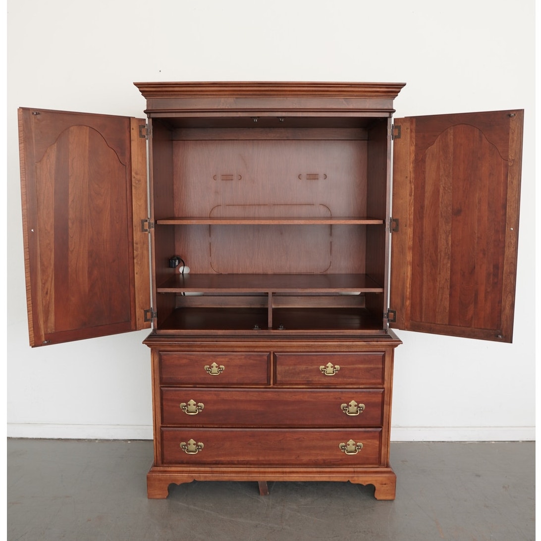 Vintage American Drew Cherry Grove Armoire