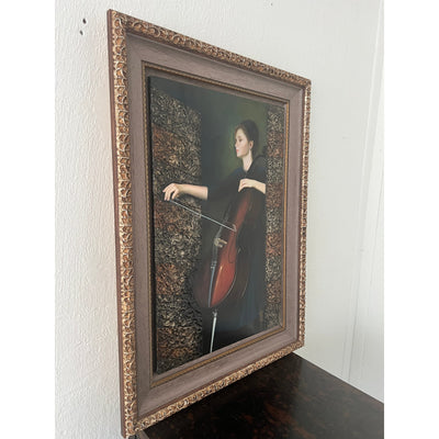 Manaz Textured Wall Art – “Cellist”
