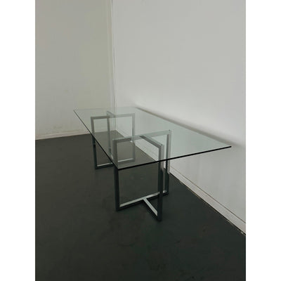 CB2 Silverado Chrome Rectangular Dining Table