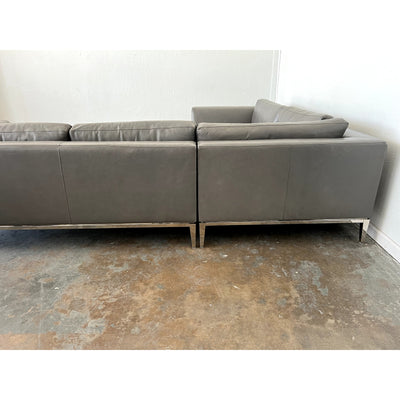 Restoration Hardware Italia Leather Sectional