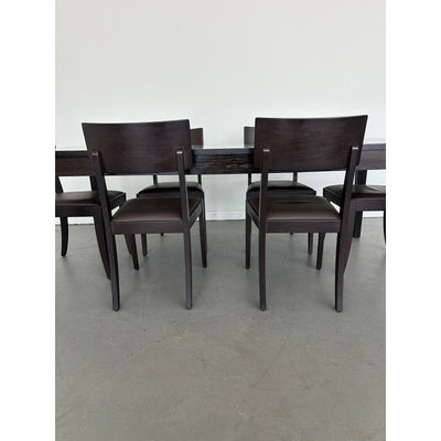 Crate & Barrel Madison Extension Dining Table Set (Set of 7)