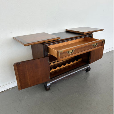 Vintage Broyhill Ming Dynasty Premier Collection Flip-Top Buffet Bar Cabinet