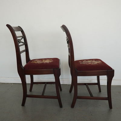 Vintage Federal Revival Dining Chairs (Set of 4)