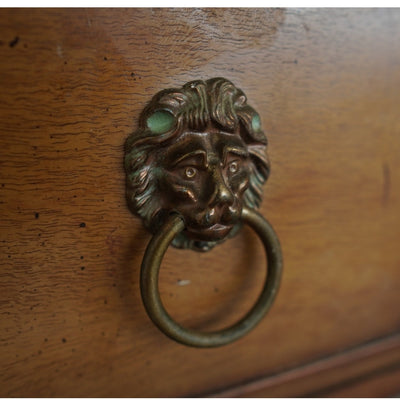 Baker Furniture Leather Top Plat Desk