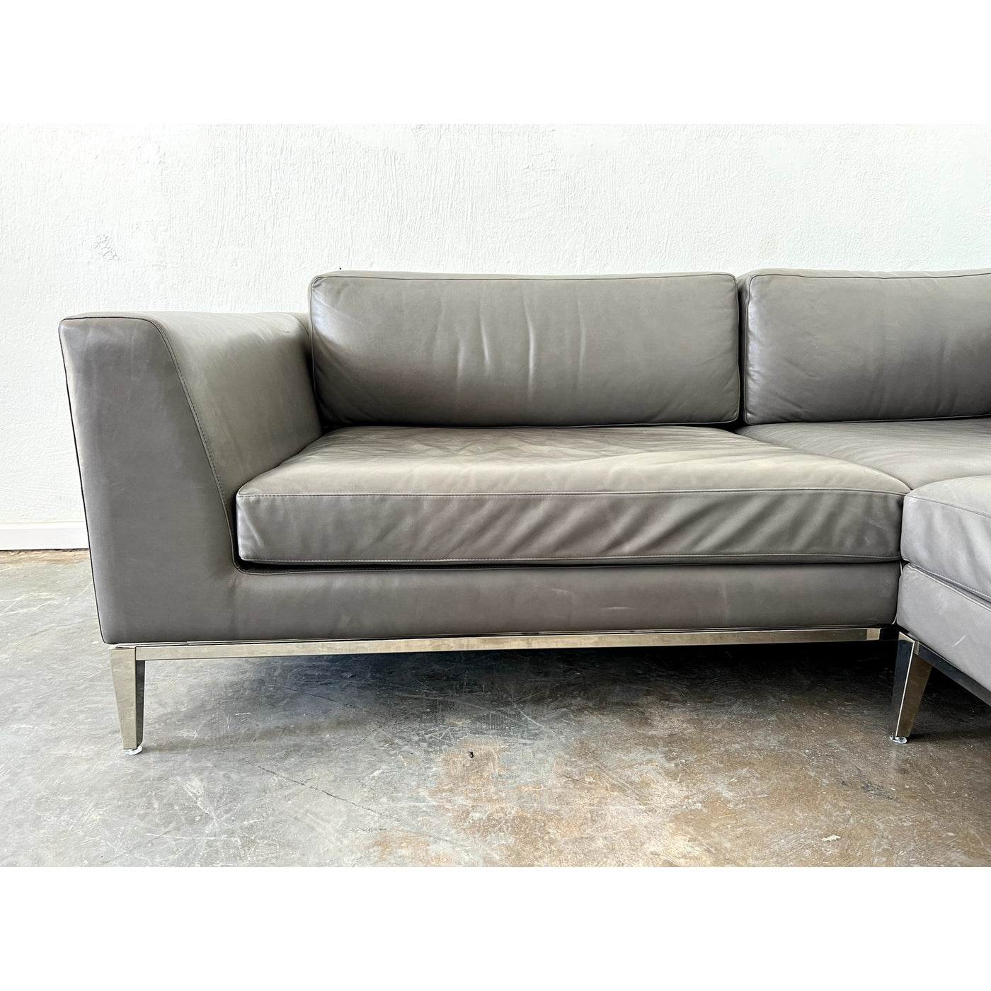 Restoration Hardware Italia Leather Sectional