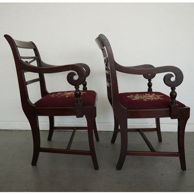 Vintage Federal Revival Dining Chairs (Set of 4)