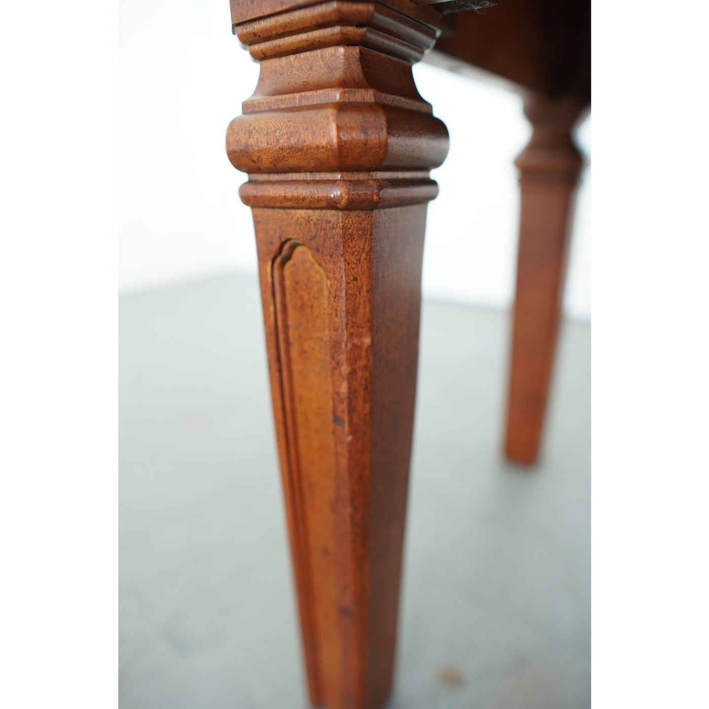 Wood and Travertine Inlay Bench
