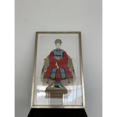Neiman Marcus Regal Asian Figure Statuette Print I & II (Set of 2)