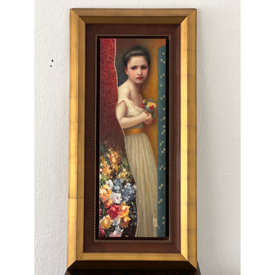 Manaz Limited Edition Wall Art – “Girl with Flowers”