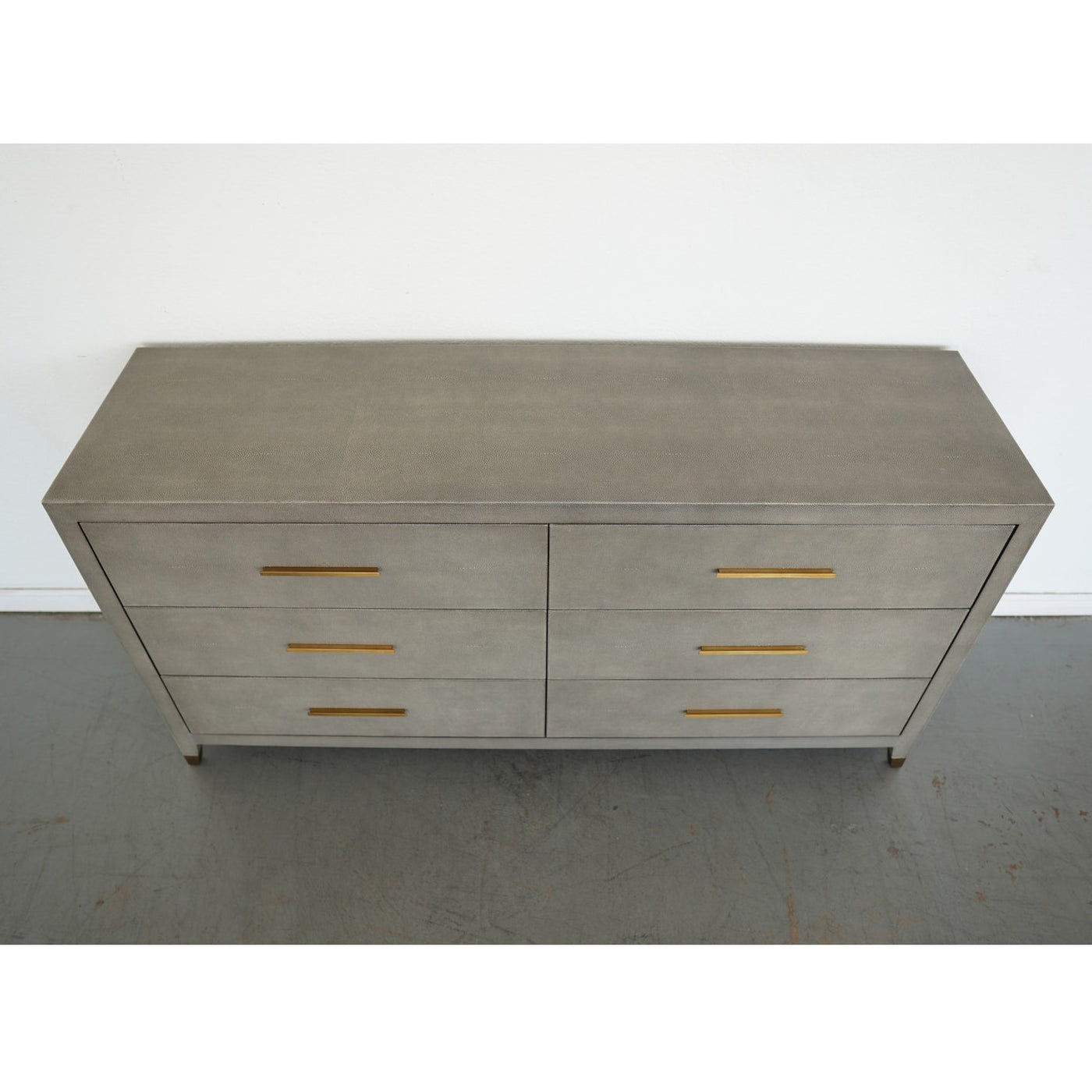 Restoration Hardware Graydon Shagreen 6-Drawer Dresser