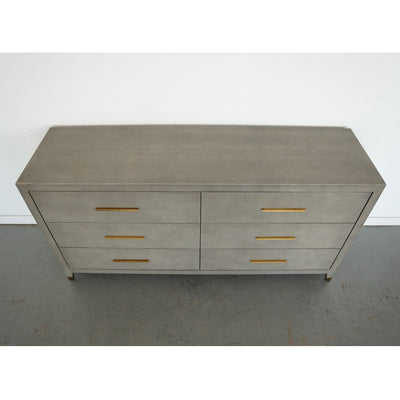 Restoration Hardware Graydon Shagreen 6-Drawer Dresser
