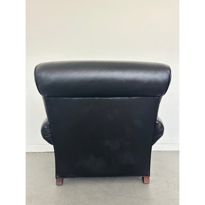 Pottery Barn Manhattan Roll Arm Leather Chair