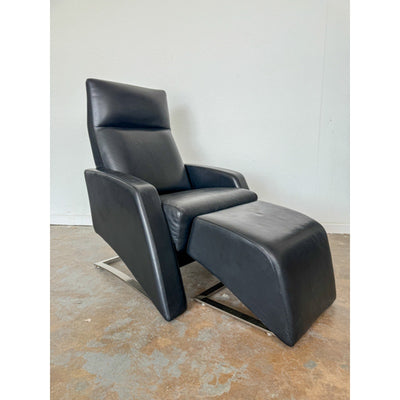 Robb & Stucky Modern Recliner and Ottoman