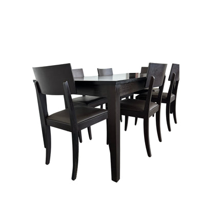 Crate & Barrel Madison Extension Dining Table Set (Set of 7)