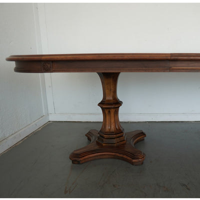 Vintage Century Furniture Double Pedestal Extension Dining Table