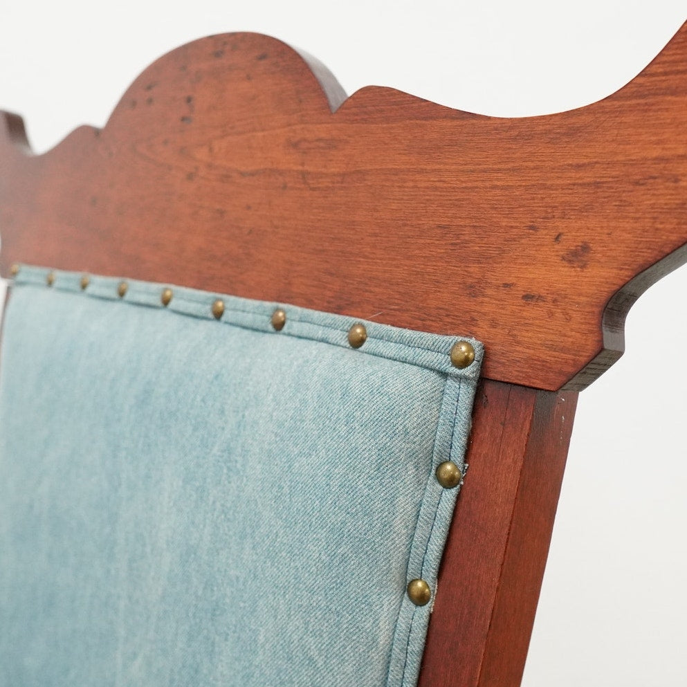 Eastlake Rocker Blue Vintage Eastlake Revival Platform Rocking Chair – Lu and Home