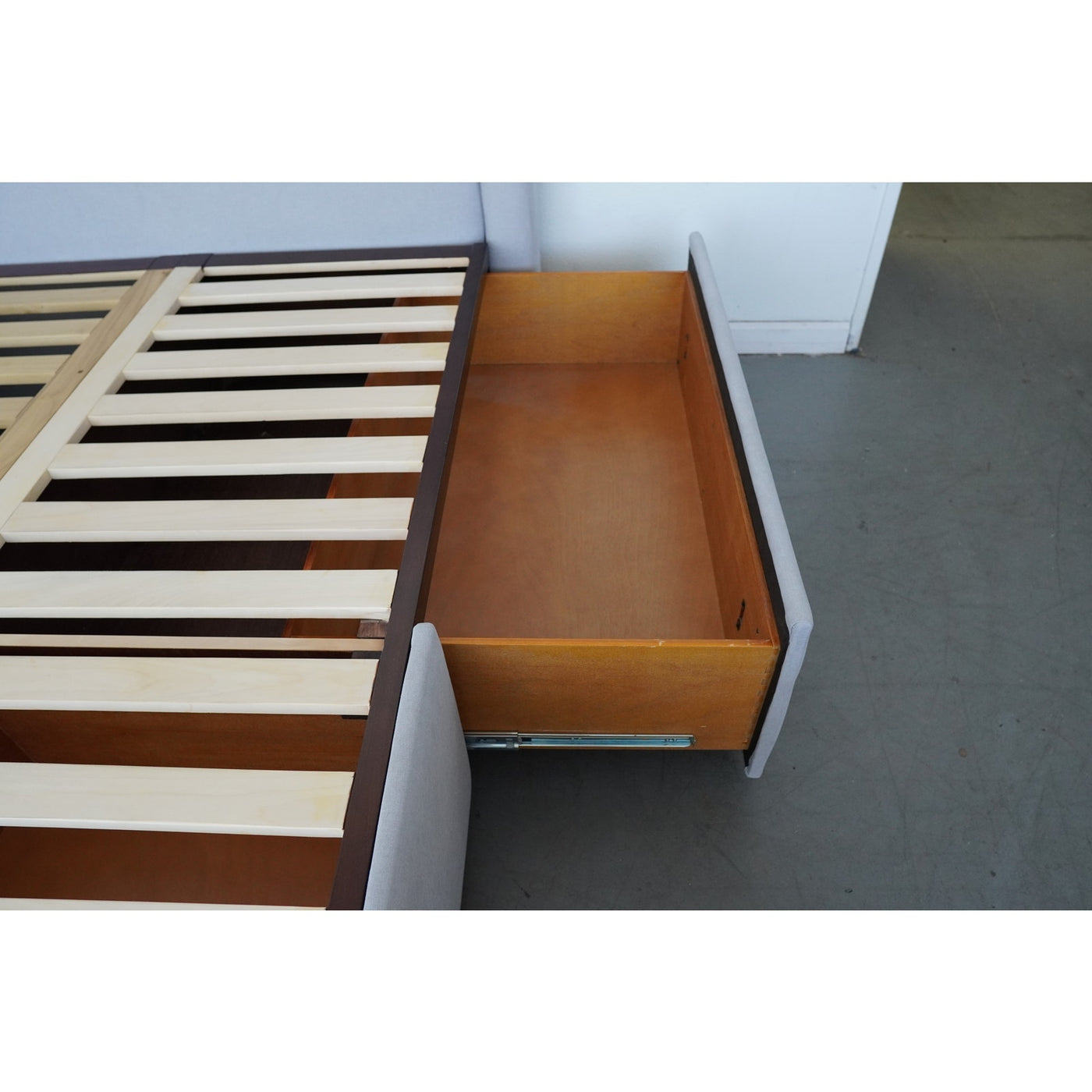 Pottery Barn Harper Upholstered Storage Platform King Bed