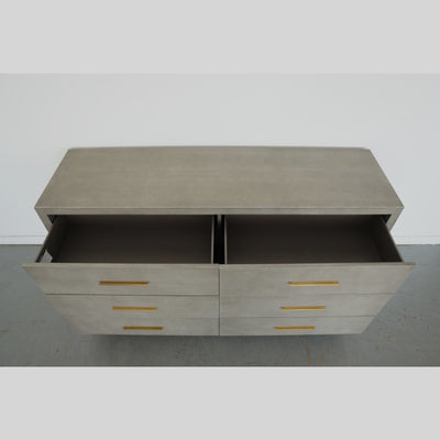 Restoration Hardware Graydon Shagreen 6-Drawer Dresser