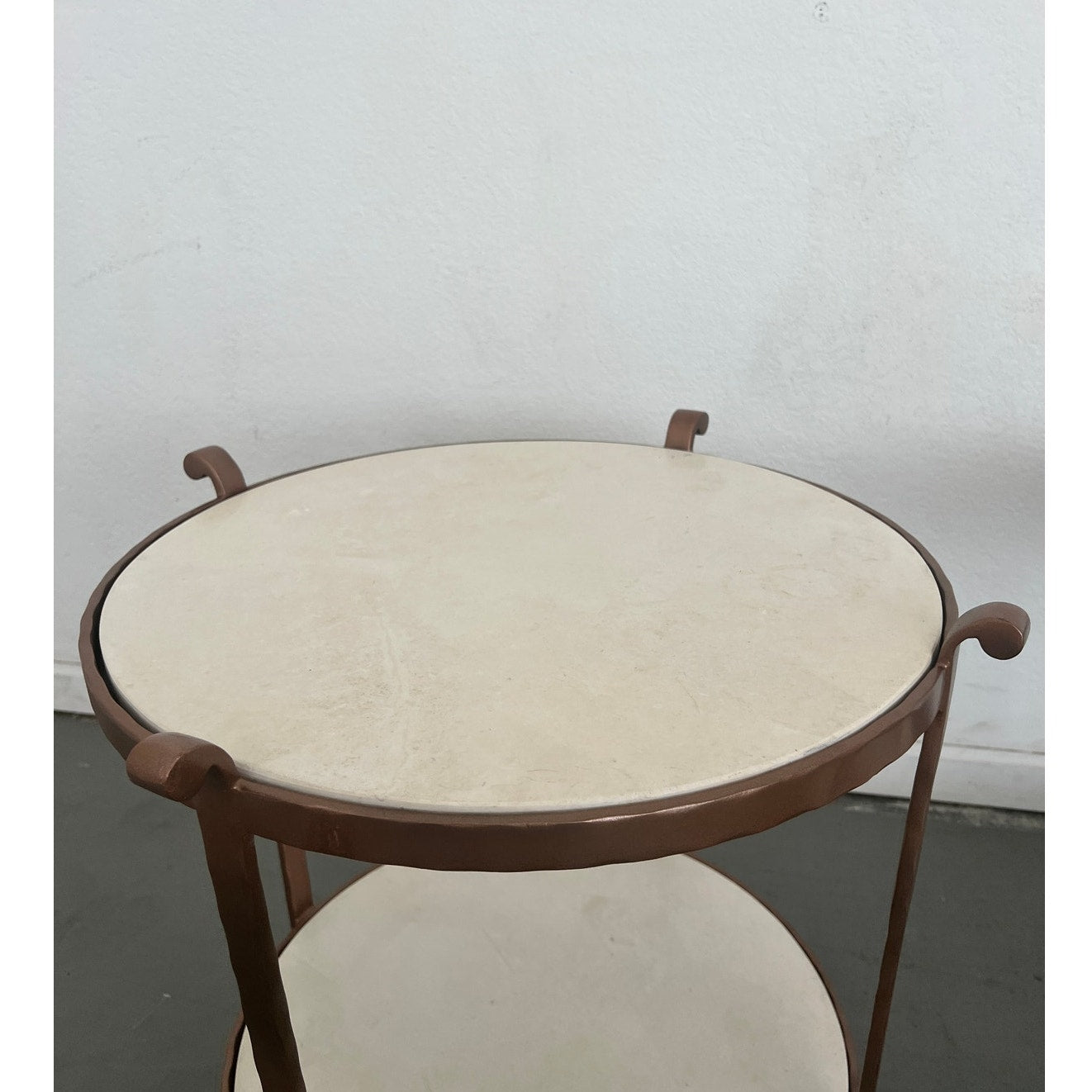 Serena & Lily St. Germain Stone Side Table (Set of 2)