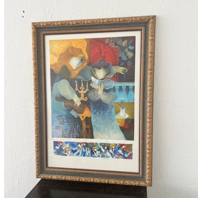 Sunol Alvar “L’Inspiration” Signed 1994 Lithograph with Remarque - Framed