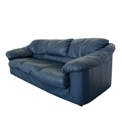 Vintage Viewpoint Leather Works Leather Sofa