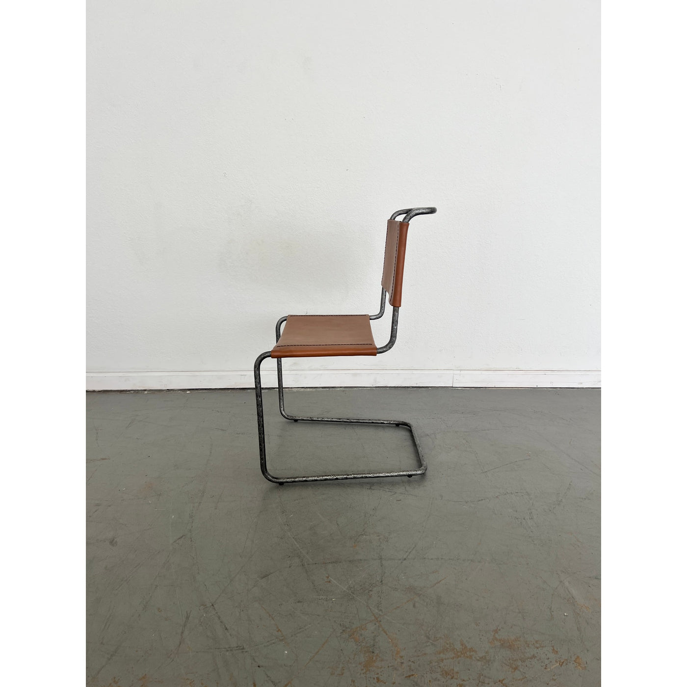 Vintage Leather Cantilever Chair