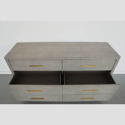 Restoration Hardware Graydon Shagreen 6-Drawer Dresser