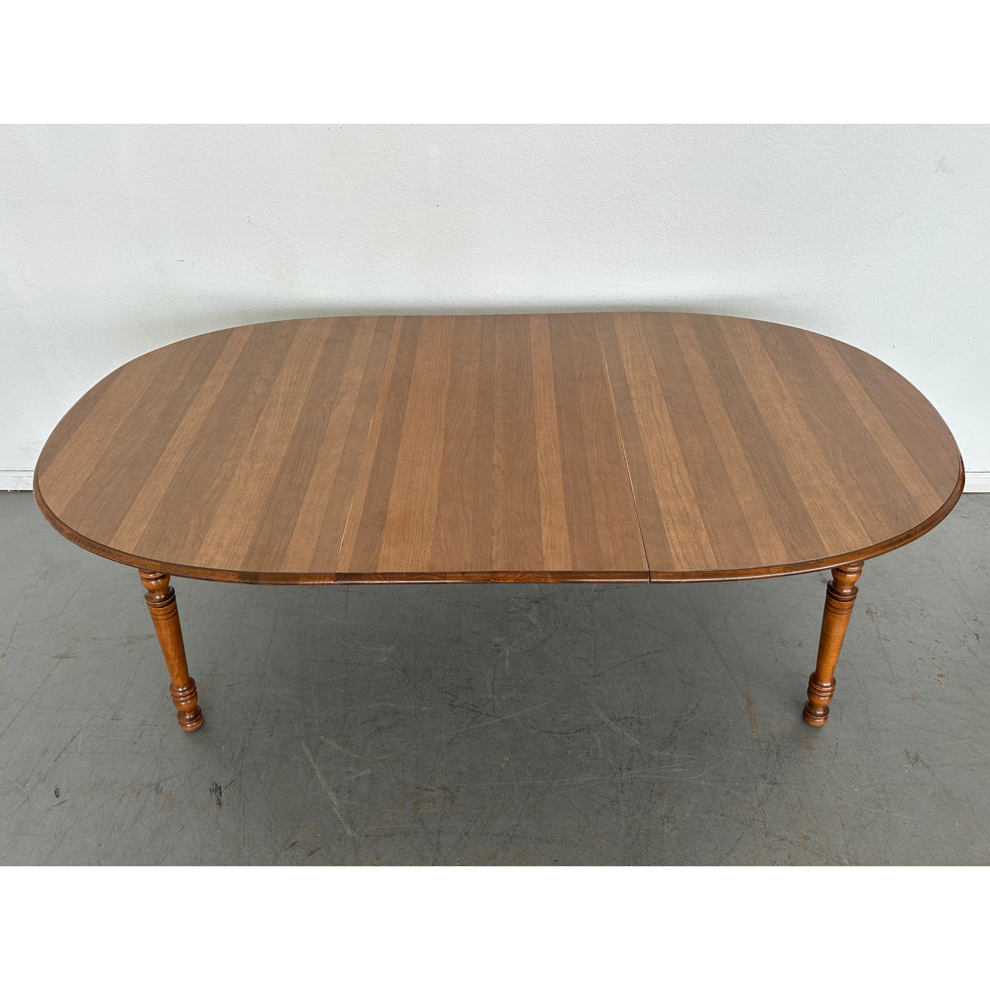 Vintage Tell City Solid Maple Oval Dining Table