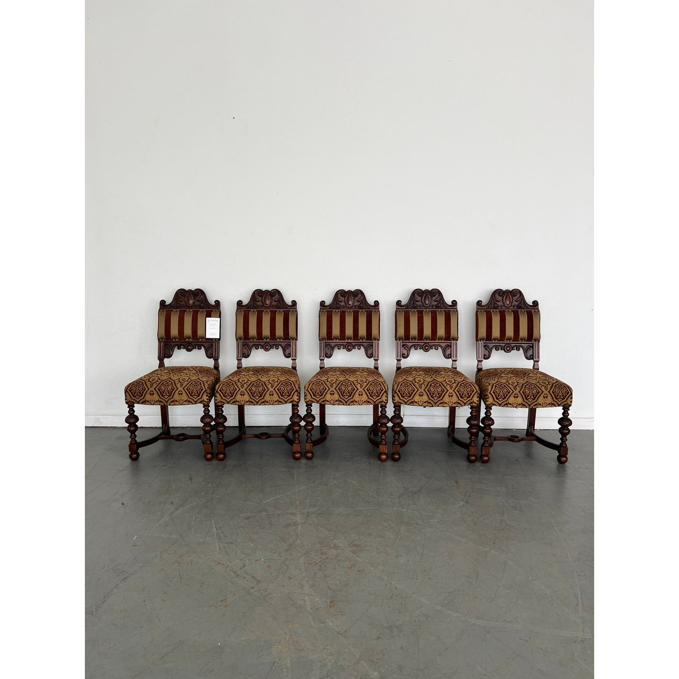 Italian Antique Dining Chairs (Set of 5)