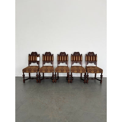 Italian Antique Dining Chairs (Set of 5)