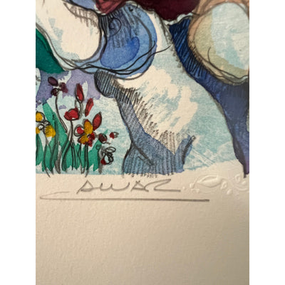 Sunol Alvar “L’Inspiration” Signed 1994 Lithograph with Remarque - Framed
