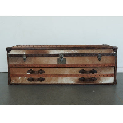 Timothy Oulton Cowhide Harrow Trunk