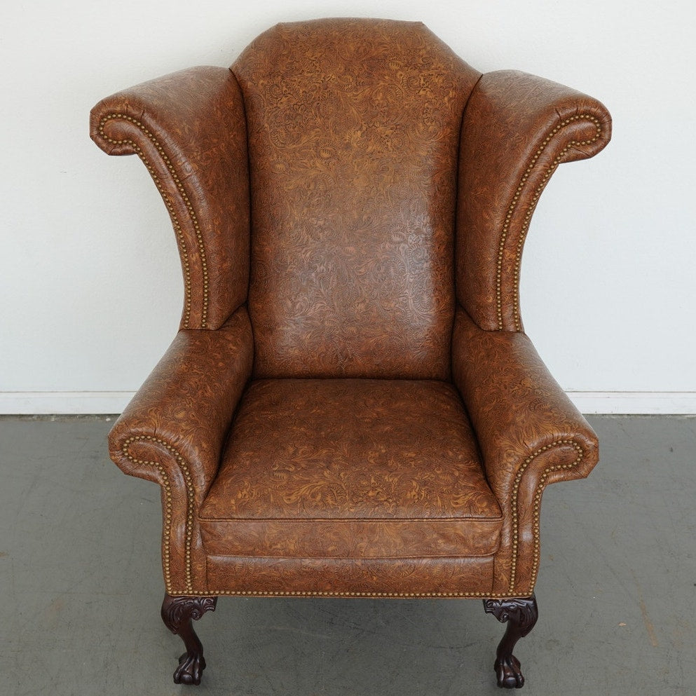 Hancock & Moore George III Tufted Wing Chair