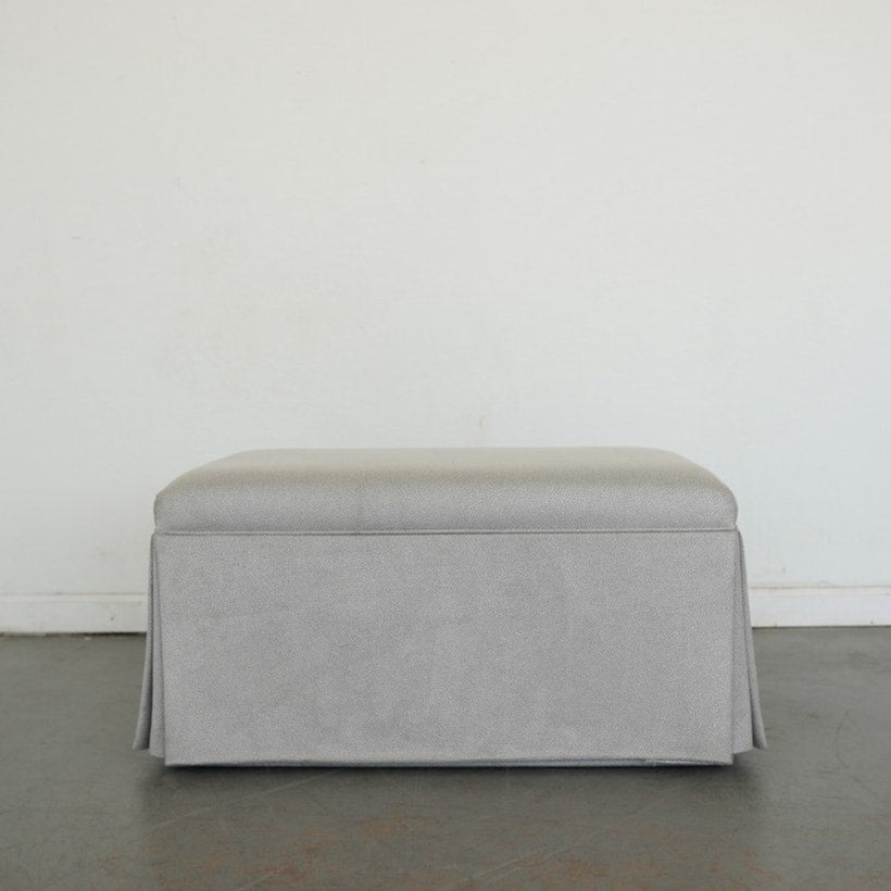 Upholstered Swivel Armchair & Ottoman