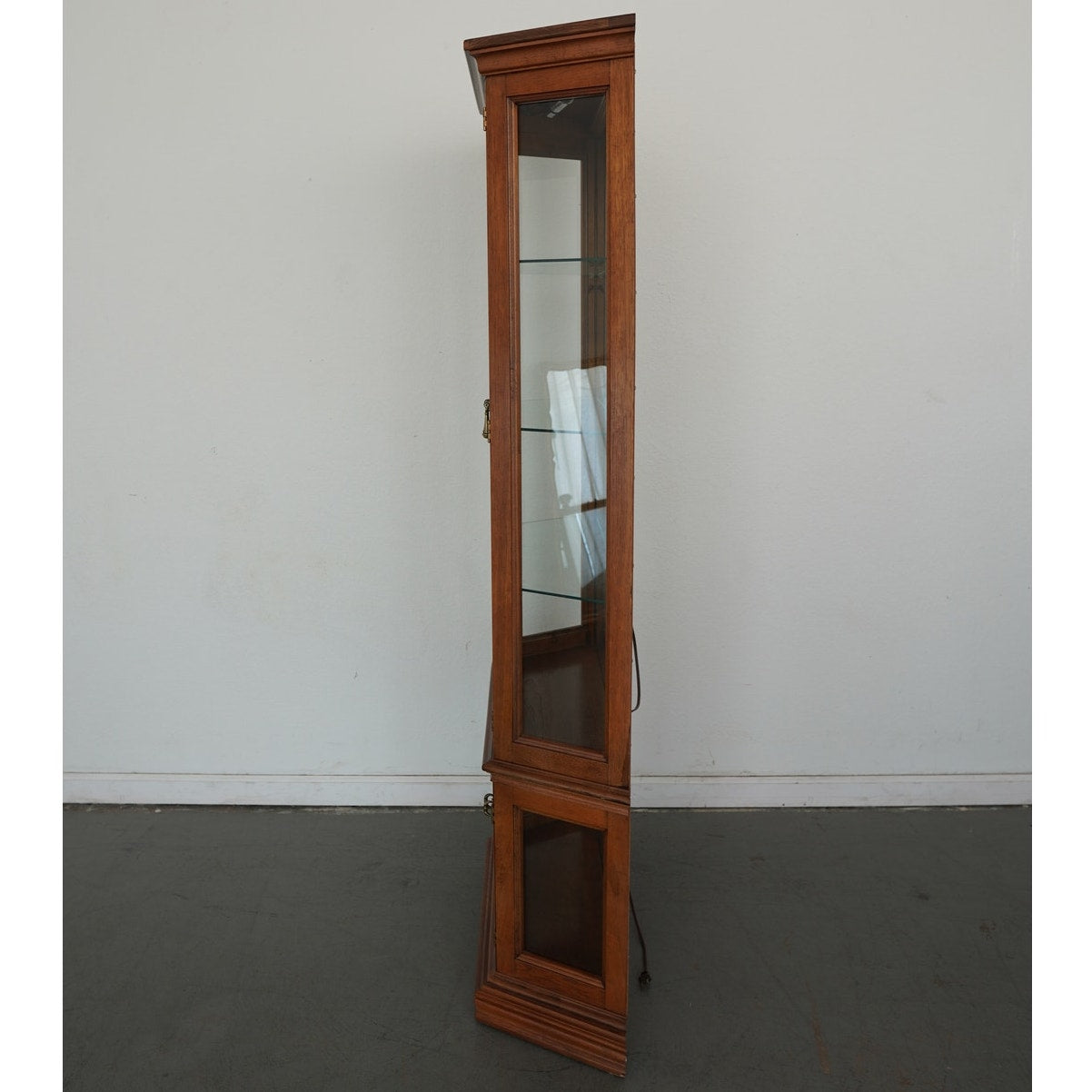 Lighted Curio Cabinet with Glass Doors