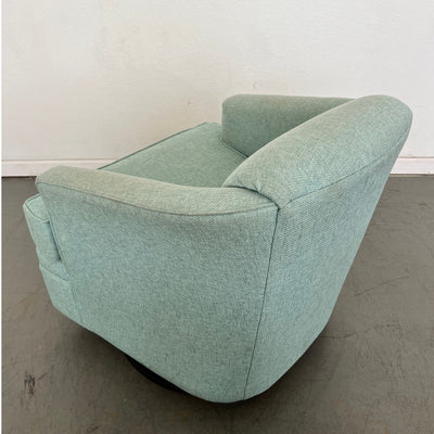 My Coastal Home Aqua Swivel Barrel Chair
