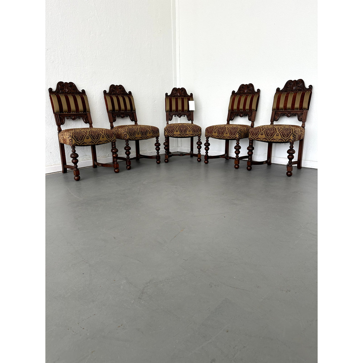 Italian Antique Dining Chairs (Set of 5)