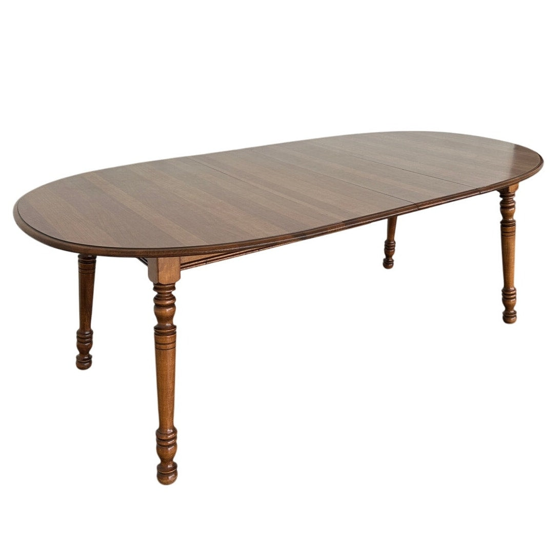 Vintage Tell City Solid Maple Oval Dining Table