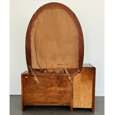 Vintage Doernbecher Furniture Co. Art Deco Waterfall Vanity & Stool
