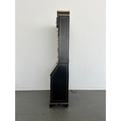 Vintage Jasper Cabinet Co. Black Lacquer Secretary Desk