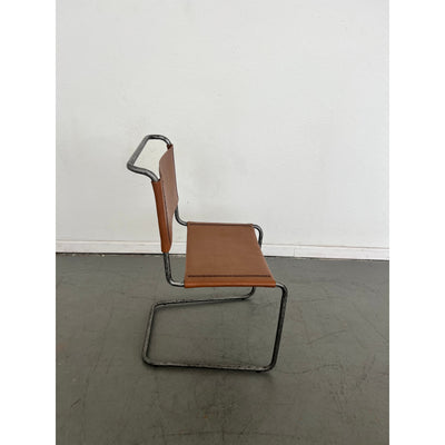Vintage Leather Cantilever Chair